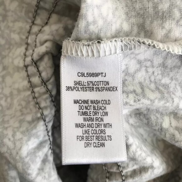 Parker Small Black White Abstract Smocking Cotton Blend Long Sleeve Mini Dress - Picture 10 of 10